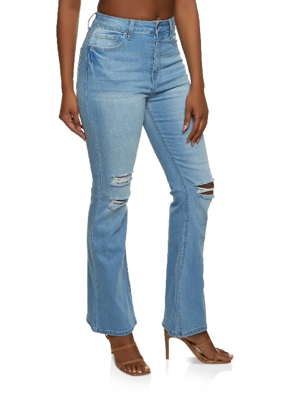 WAX Whiskered Flare Jeans