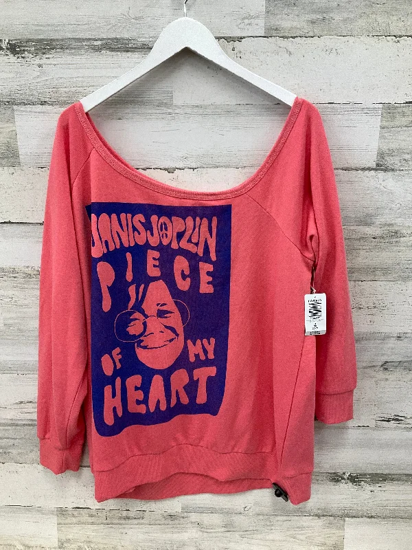 Sweatshirt Crewneck By Torrid In Coral, Size: 3x