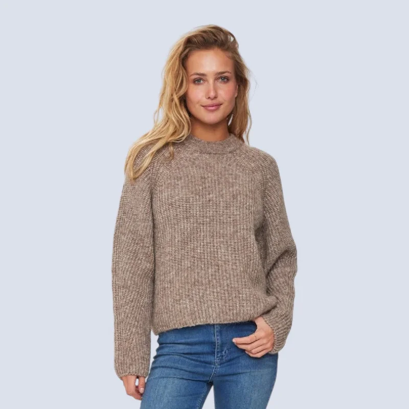 Numph Nuzindi Pullover Fossil Melange