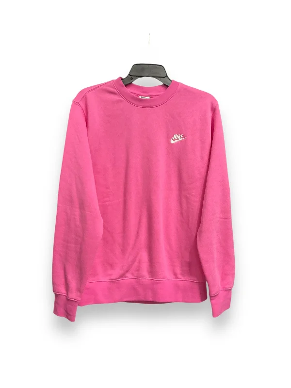 Athletic Sweatshirt Crewneck By Nike Apparel In Pink, Size: Sp