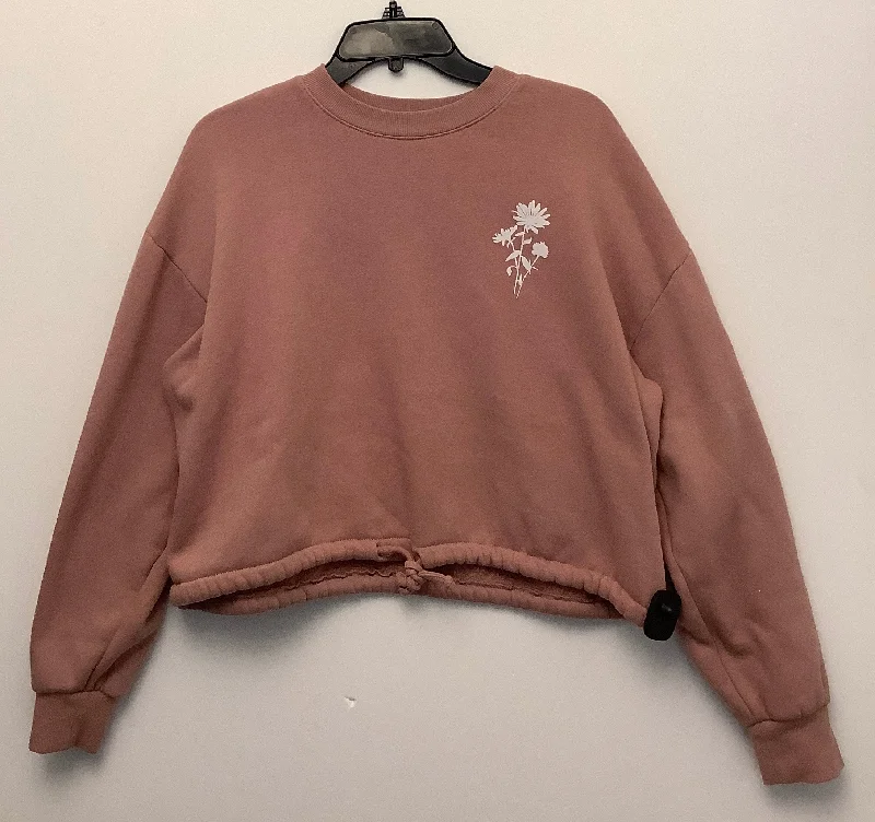 Sweatshirt Crewneck By Clothes Mentor In Pink, Size: Xl