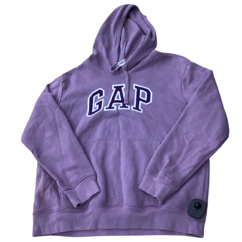 Athletic Sweatshirt Hoodie By Gap In Purple, Size: M