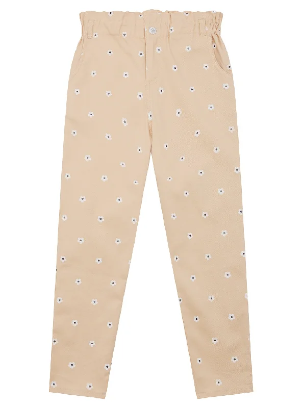 Daisy Print Straight Leg Pants (2-7)