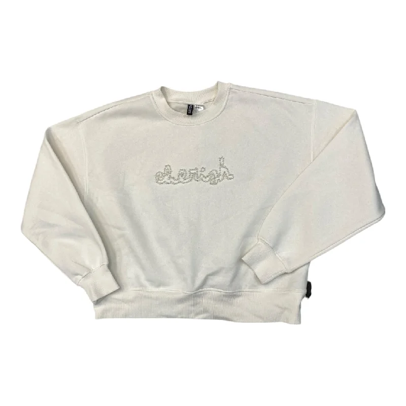 Sweatshirt Crewneck By Divided In Cream, Size: M