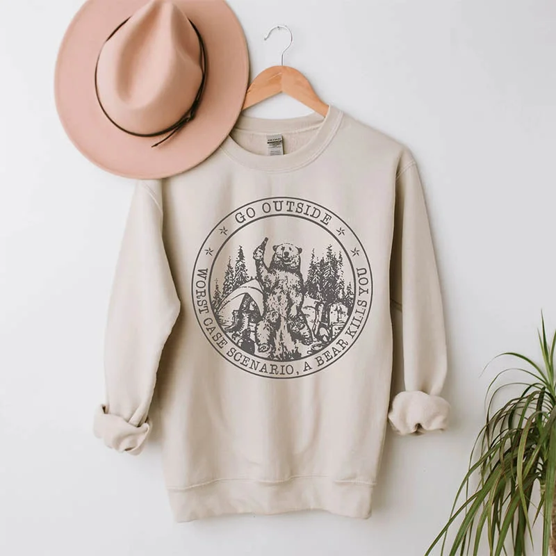 Mountain Themed Hiking Sweatshirt