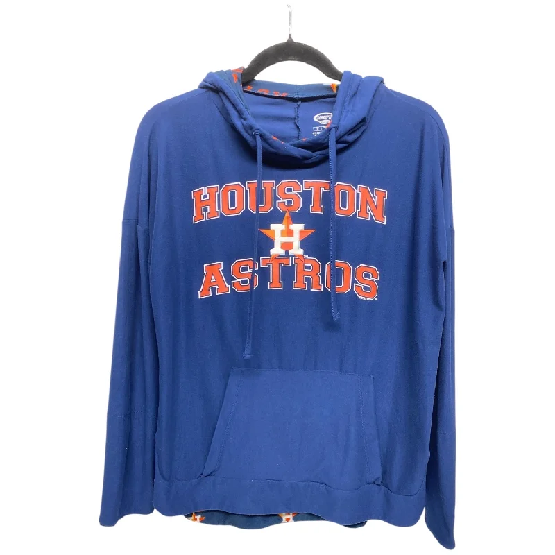 Sweatshirt Hoodie By Concepts In Blue & Orange, Size: M