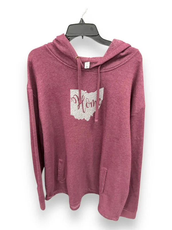 Sweatshirt Hoodie By Next Level In Red, Size: Xxl