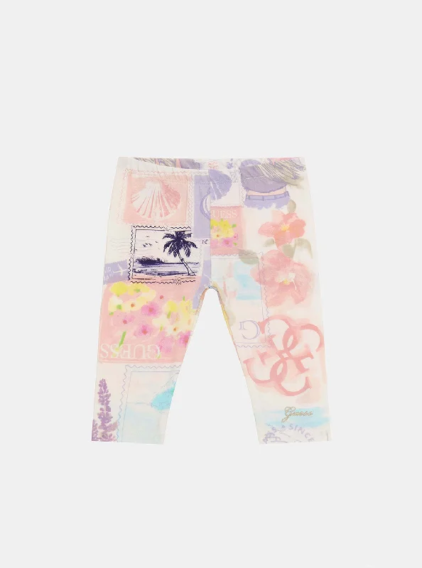 Paradise Print Capri Leggings (2-7)