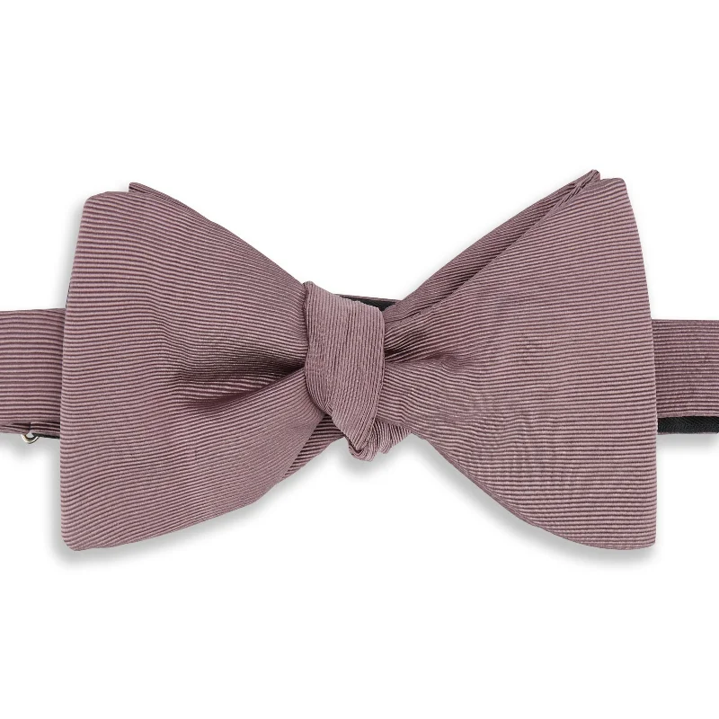 Pink Grosgrain Silk Cotton Bow Tie