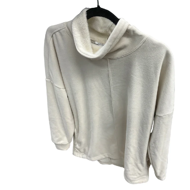 Sweatshirt Collar By Workshop In Cream, Size: L