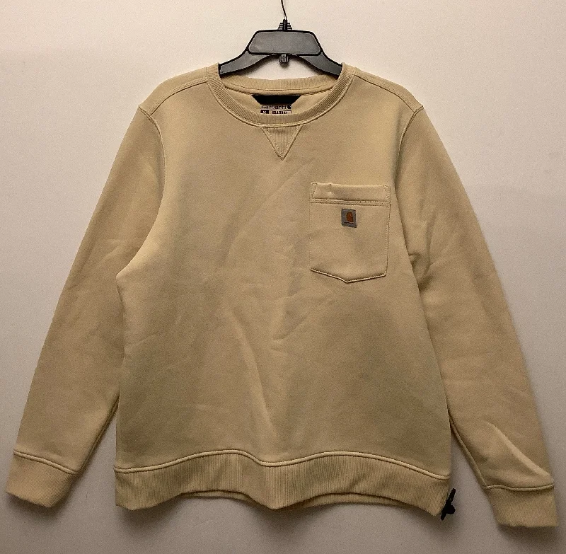 Sweatshirt Crewneck By Carhartt In Tan, Size: Xl