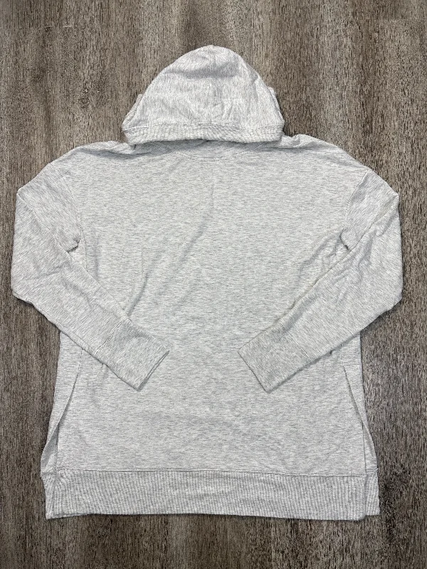 Athletic Sweatshirt Hoodie By Athleta In Grey, Size: L