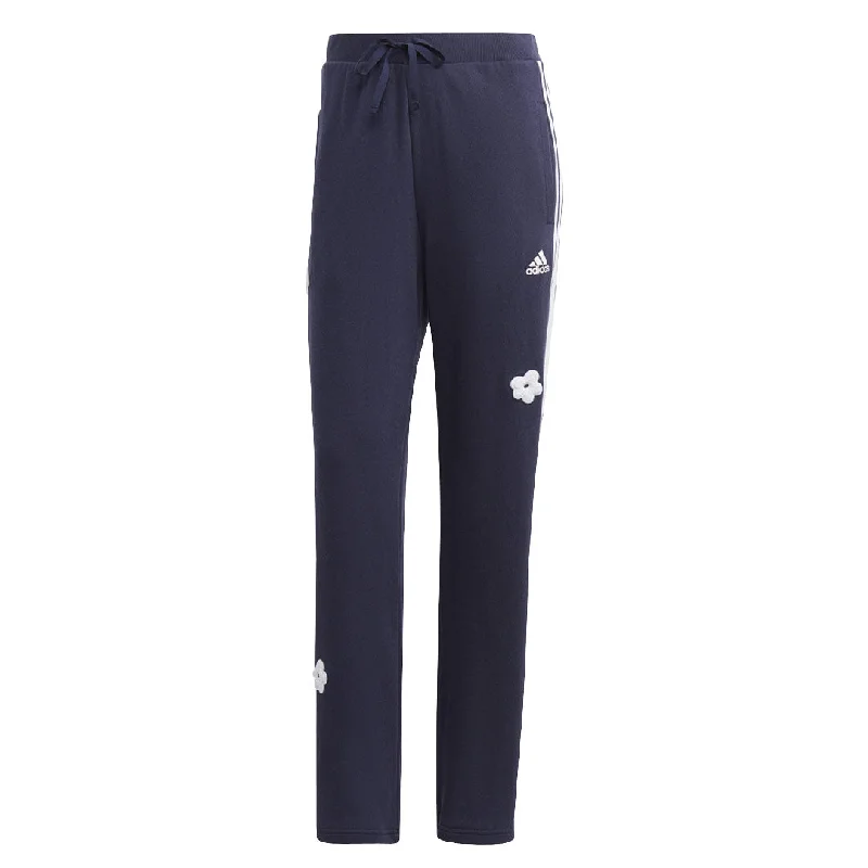 adidas - Women's Chenille Flower Patches 3-Stripes High Rise Pant (IC0019)