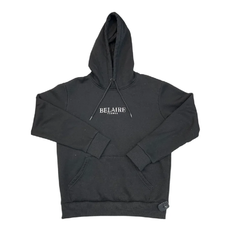 Sweatshirt Hoodie By Belaire In Black, Size: S