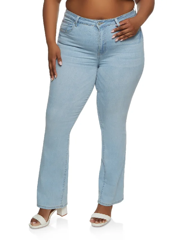 Plus Size WAX High Rise Boot Cut Jeans