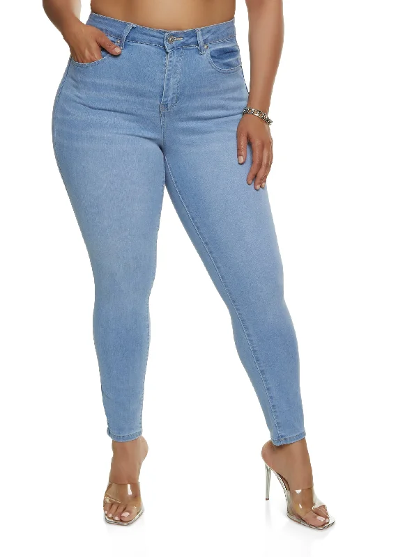 Plus Size WAX Basic High Rise Skinny Jeans