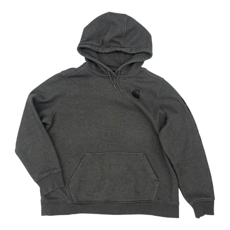 Sweatshirt Hoodie By Carhartt In Grey, Size:2X