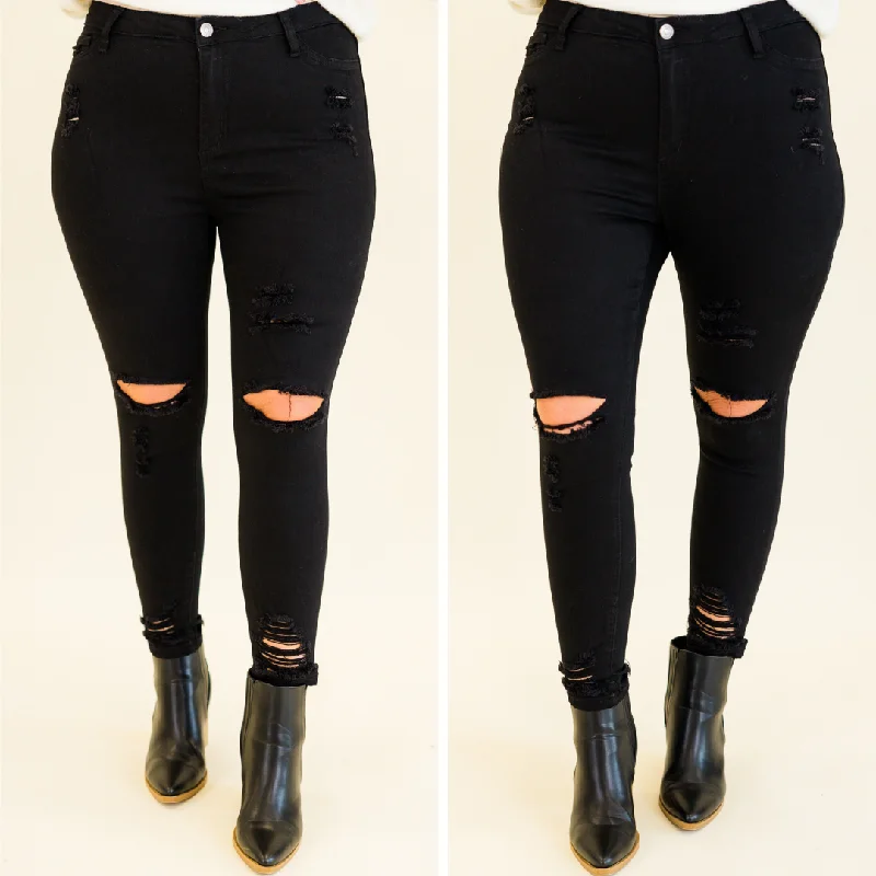 Blank Slate Skinny Jeans, Black