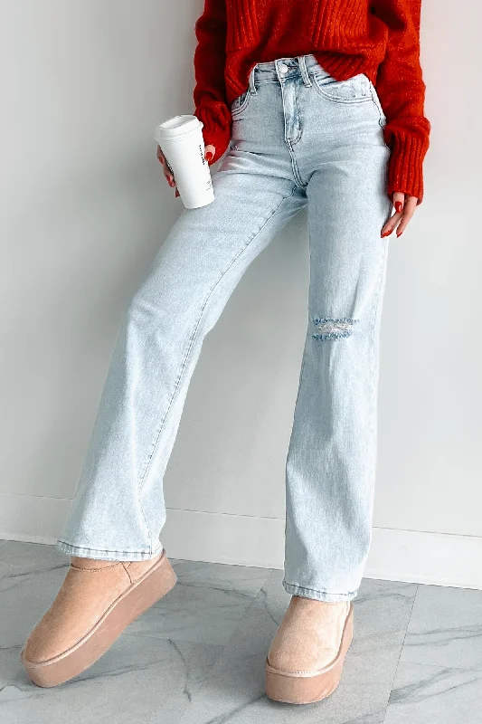 DOORBUSTER Demi High Rise Flying Monkey 90's Vintage Flare Jeans (Light)