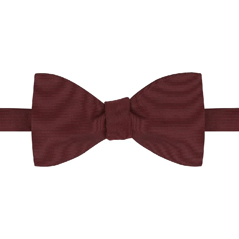 Berry Grosgrain Silk Cotton Bow Tie