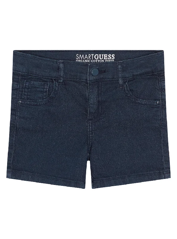 Navy Stretch Bull Denim Shorts (2-7)