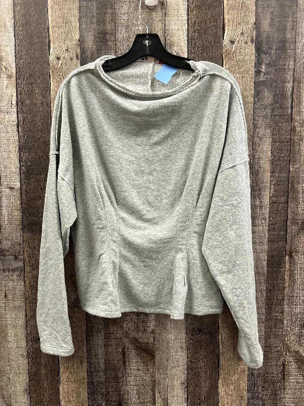 Sweatshirt Crewneck By Pilcro In Grey, Size: Xl