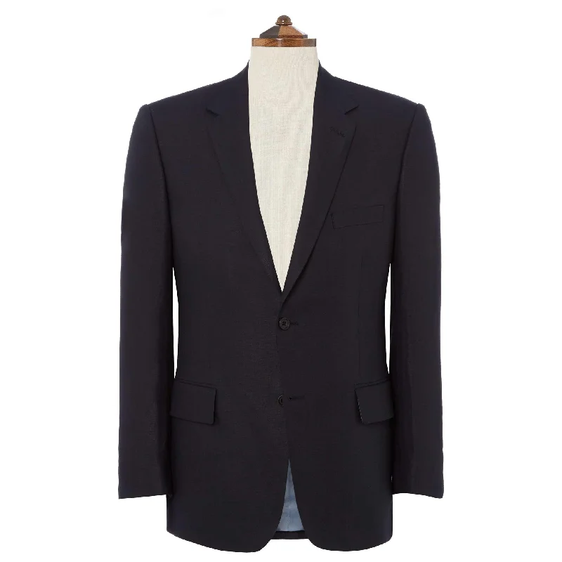 William Navy Linen Jacket