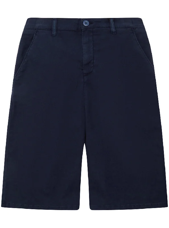 Blue Linen Bermuda Shorts (7-16)