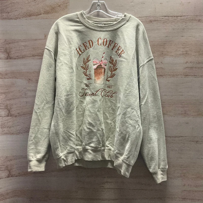 Sweatshirt Crewneck By Gildan In Taupe, Size: Xl