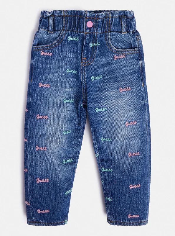 Denim Pastel Logo Pants (2-7)