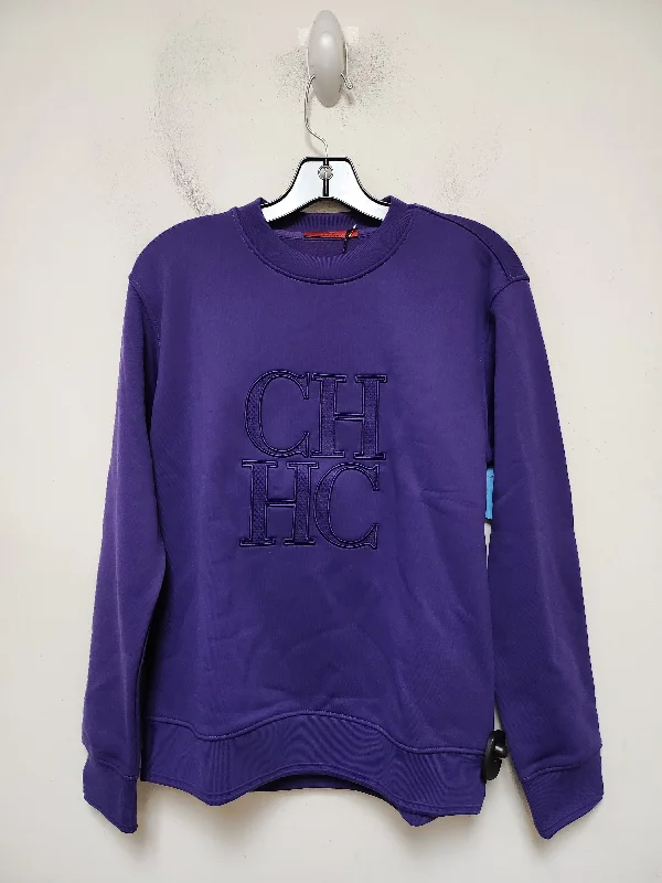 Sweatshirt Designer By Carolina Herrera In Purple, Size: S