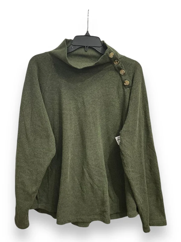 Sweatshirt Crewneck By J. Crew In Green, Size: Xxl