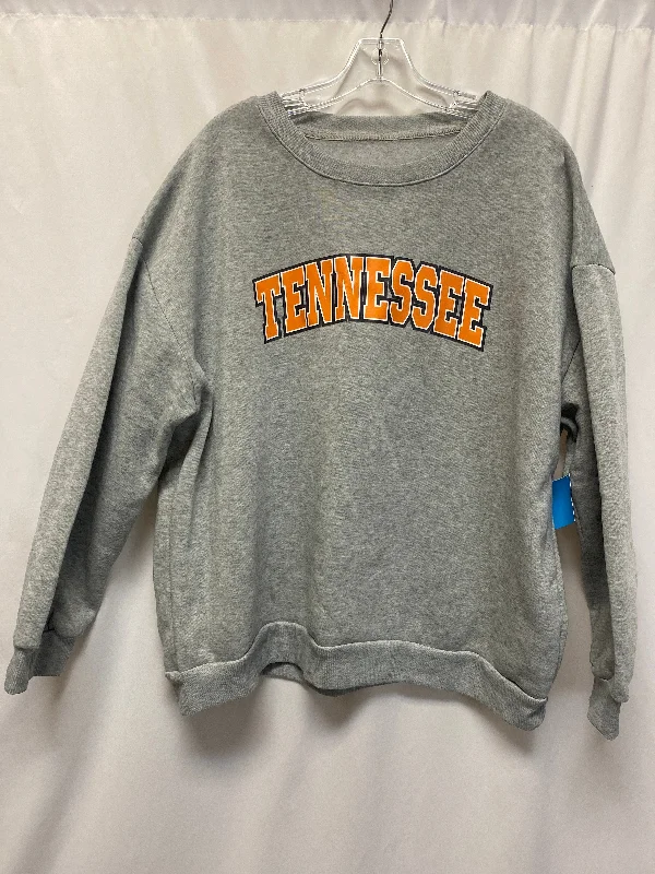 Sweatshirt Crewneck By Shein In Grey, Size: 3x