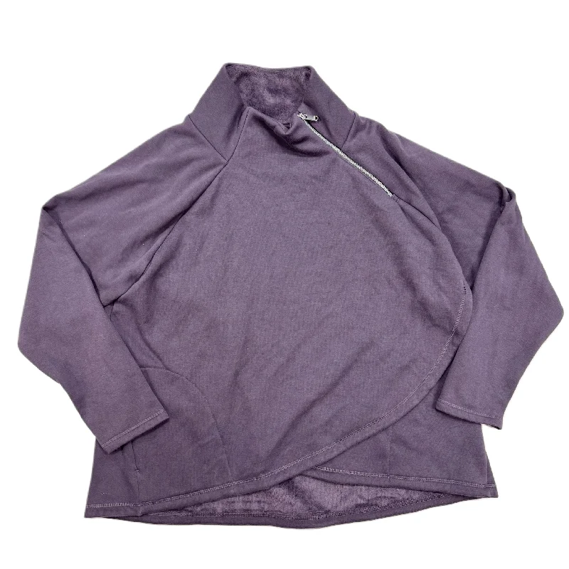 Athletic Sweatshirt Crewneck By Athleta In Purple, Size: 2x