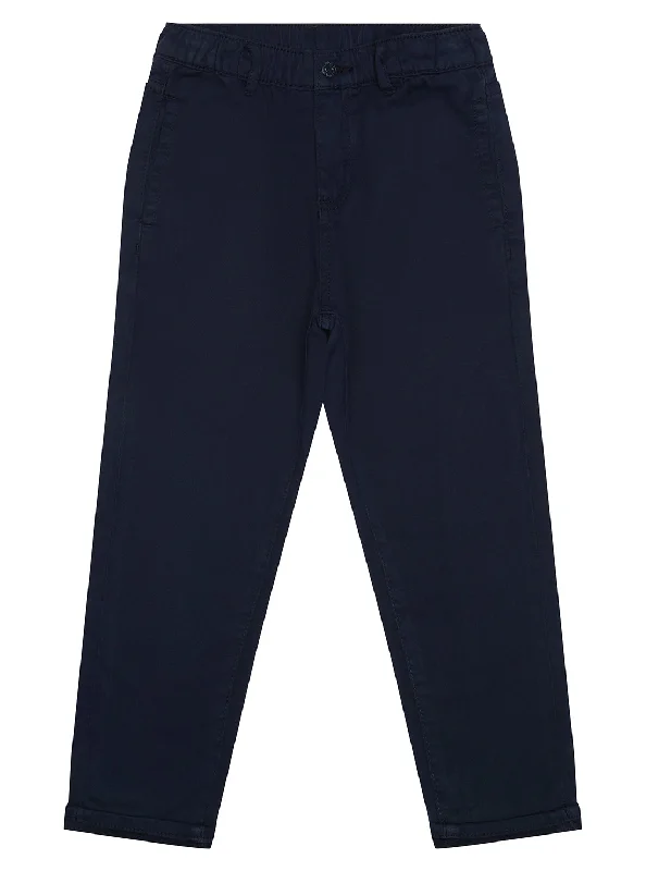 Navy Twill Fashion Fit Pants (2-7)