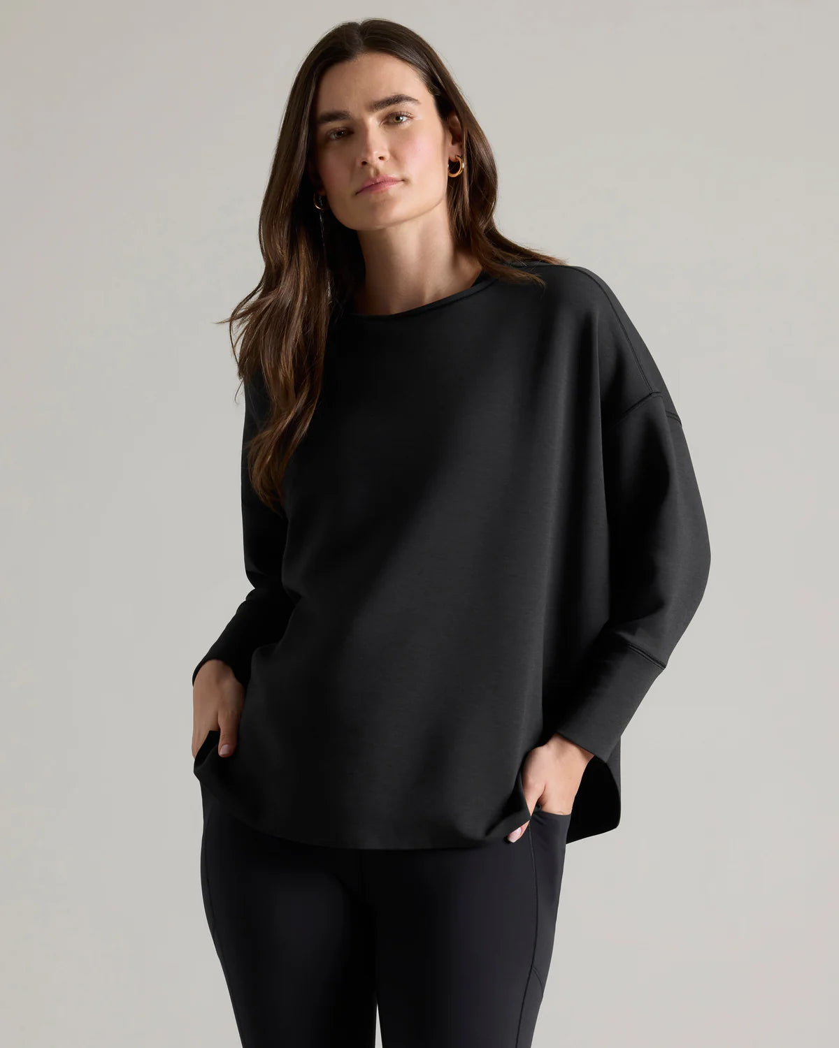 Rhone Women's Dreamglow Pullover - Black Heather