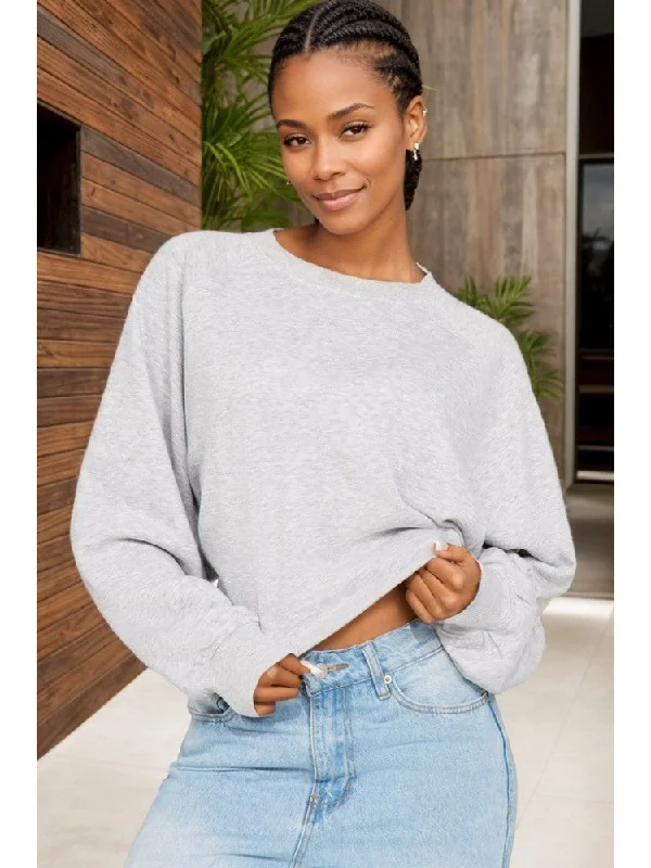 Plain Loose Backless Tie-wrap Sweatshirts