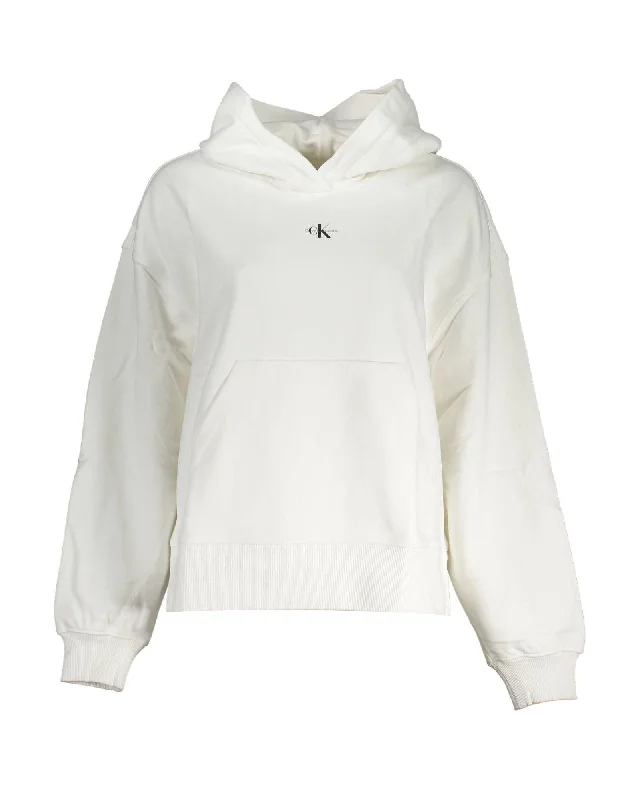 Calvin Klein Women's White Cotton Sweater - L