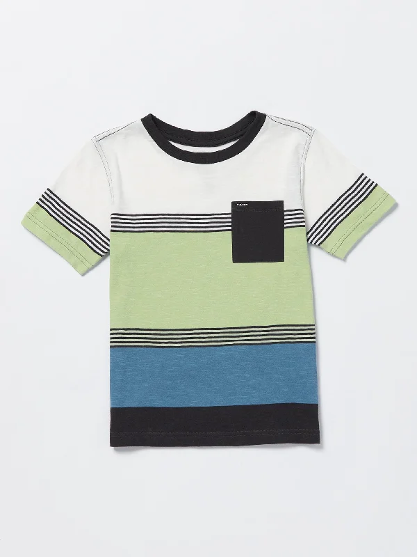 Little Boys Blocked Up Crew Short Sleeve Tee - Stealth