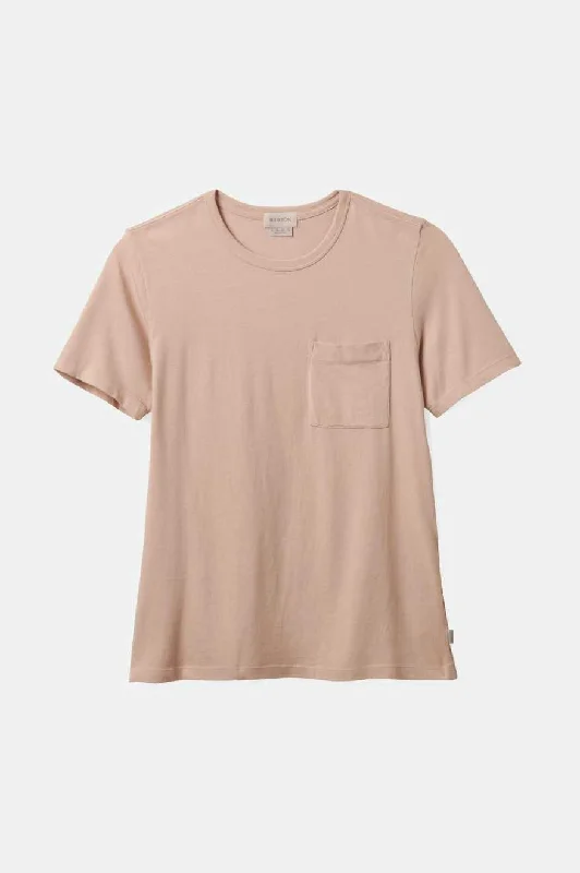 Carefree Organic Garment Dye Perfect Pocket T-Shirt - Dusty Pink