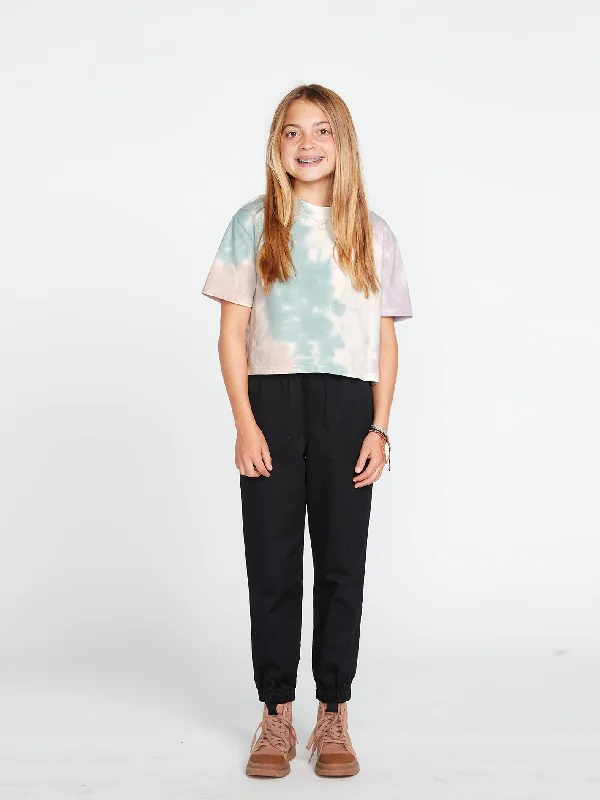 Girls Galactic Stone Short Sleeve Top - Stone Blue