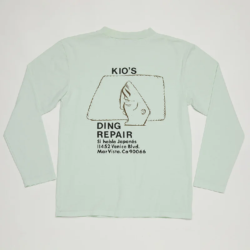 Kio's Ding 5th Generation Mock Neck Long Sleeve Tee (Seafoam)