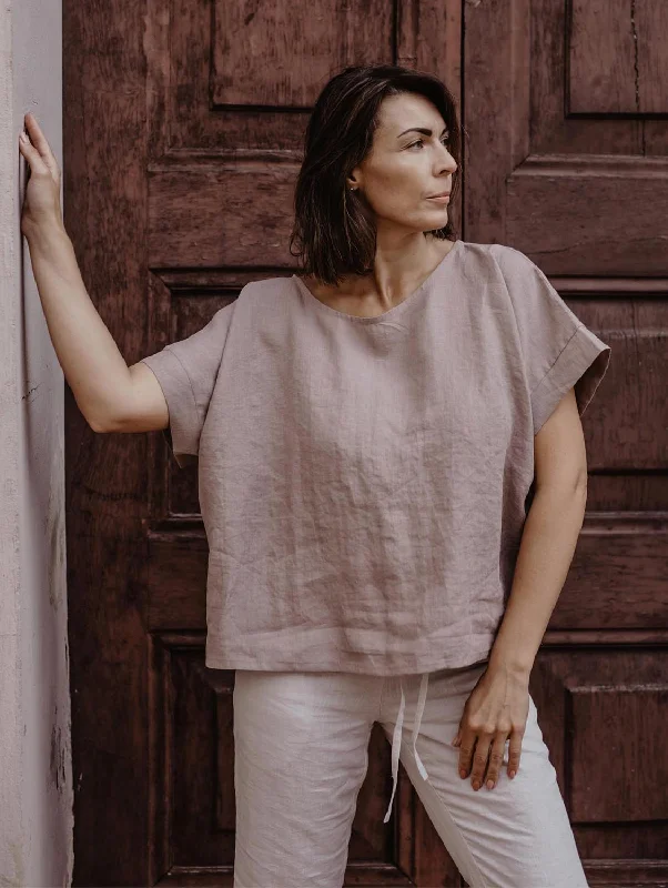 Porto Linen Top | Multiple Colours