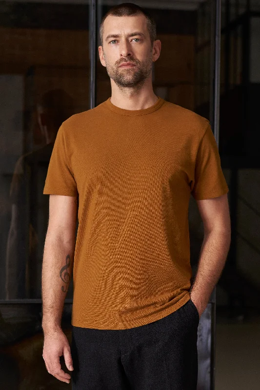 LIRON t-shirt eco pique golden brown