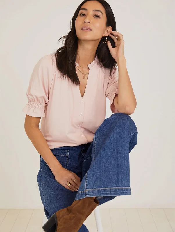 Noa LENZING™ ECOVERO™ Blouse | Powder Pink