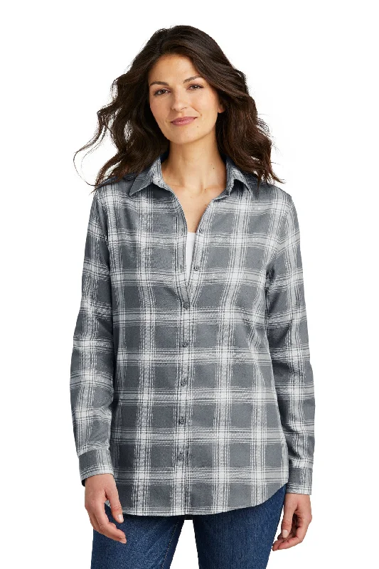 Grey/ Cream Open Plaid