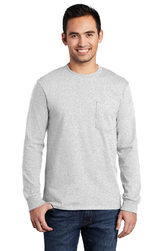 Port & Company - Long Sleeve Essential Pocket Tee. PC61LSP