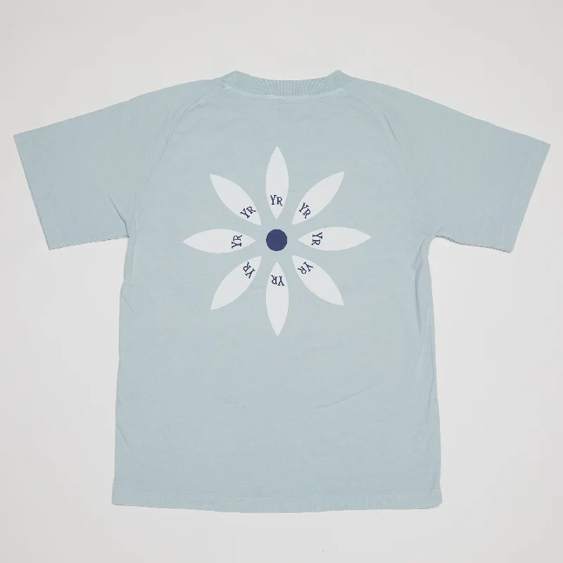 YR Flower T-Shirt (Dusty Blue)