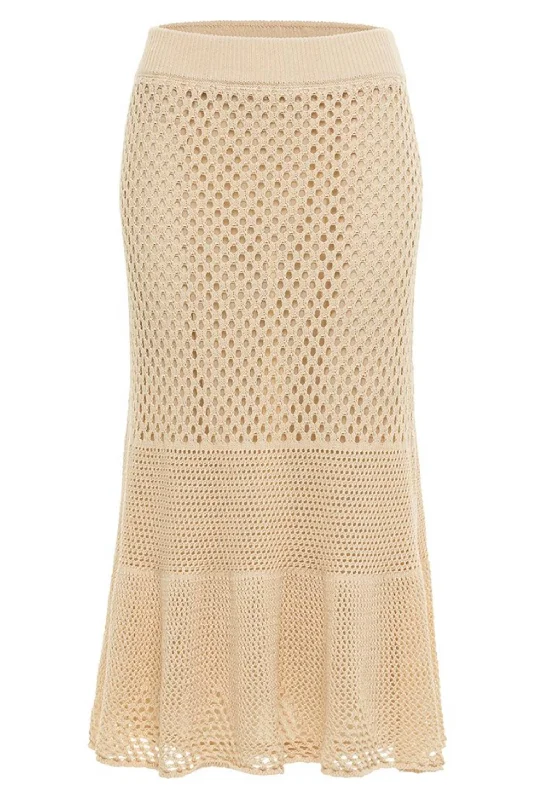 Alex Knit Skirt In Nude