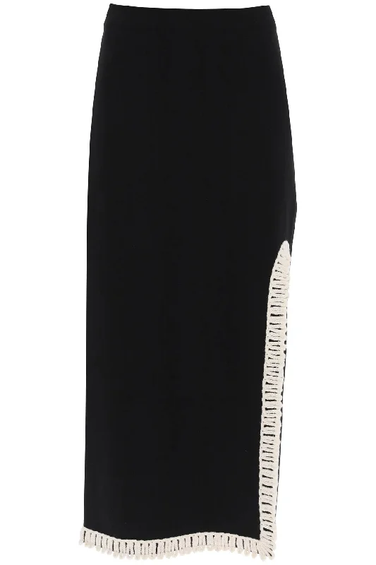 By Malene Birger Women's Gabie Maxi Skirt With Crochet Trims